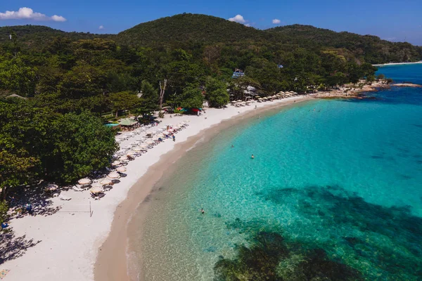 Drohnenbild Von Oben Auf Der Samed Insel Thailand Mit Türkisfarbenem — Stockfoto
