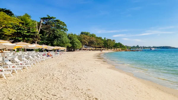 Koh Samet Wyspa Rayong Tajlandia Biała Tropikalna Plaża Samed Wyspa — Zdjęcie stockowe