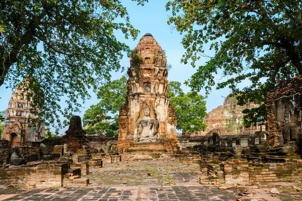 Ayutthaya Thailand Wat Mahathat Temple Stupa Pagoda Morning Ayutthaya Historical — Stock Photo, Image