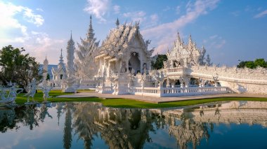 Beyaz Tapınak Chiang Rai Tayland, Wat Rong Khun Kuzey Tayland.
