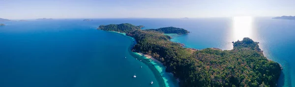 Drone Vista Superior Koh Wai Island Trat Tailandia Una Isla — Foto de Stock
