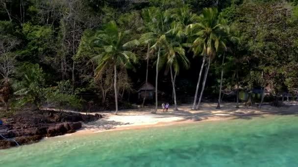 Koh Wai Island Trat Thajsko Poblíž Koh Changu Dřevěný Bambusový — Stock video