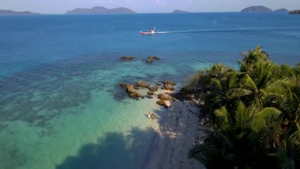 Koh Wai Island Trat Ταϊλάνδη Είναι Ένα Tinny Τροπικό Νησί — Αρχείο Βίντεο