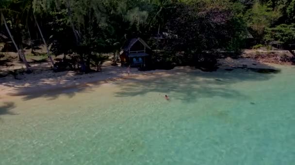 Koh Wai Island Trat Thaiföld Egy Vékony Trópusi Sziget Közel — Stock videók