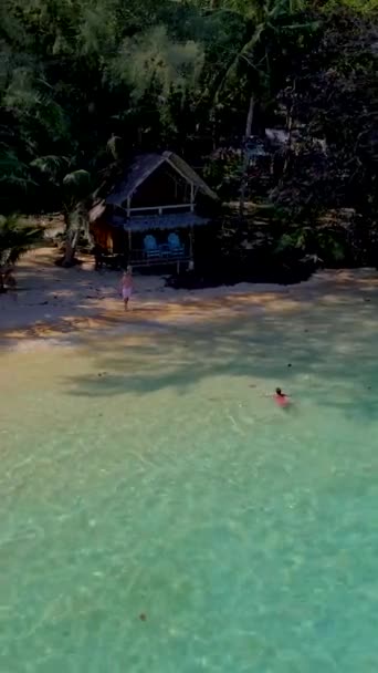 Koh Wai Island Trat Tailandia Cerca Koh Chang Bungalow Cabaña — Vídeo de stock