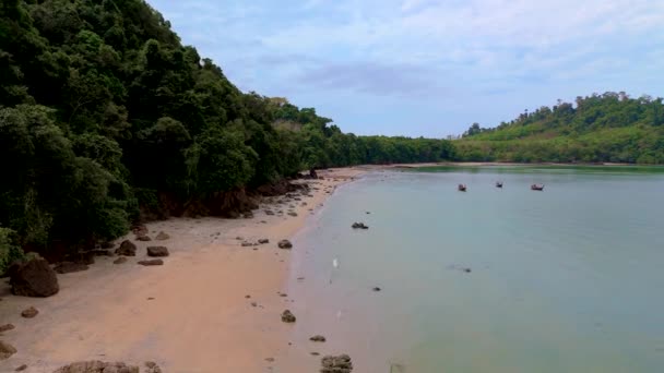 Ilha Koh Libong Província Trang Tailândia Mar Andamão Ilha Tropical — Vídeo de Stock