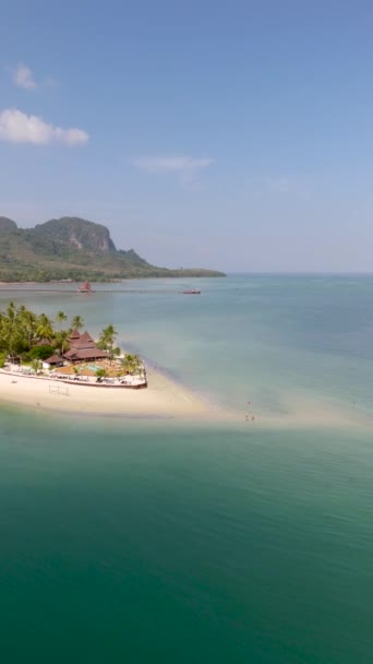Drone Vue Aérienne Koh Muk Une Île Tropicale Avec Des — Video