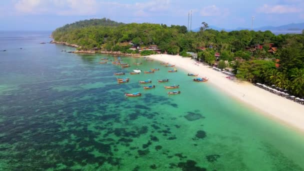 Sabahın Köründe Koh Lipe Tayland Okyanusu Nda Uzun Kuyruklular — Stok video