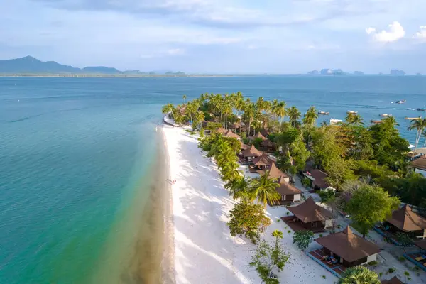 Drone Vue Aérienne Koh Muk Une Île Tropicale Avec Des — Photo