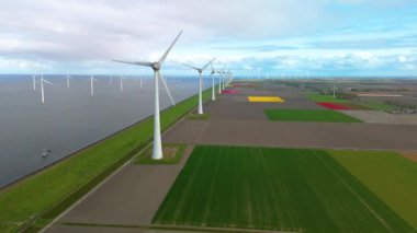 Hollanda 'nın güzel manzaralarındaki çarpıcı yel değirmeni türbinlerini keşfedin. Bu yapılar yeşil enerjiyi sembolize ediyor ve gezegenimiz için sürdürülebilir uygulamalara olan acil ihtiyacı vurguluyor.