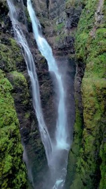 Doğanın nefes kesen gücüne tanık olun. Su kayalıklardan zarif bir şekilde yemyeşil bir vadiye dökülüyor. İzlanda 'daki Glymur şelalesi kanyonu