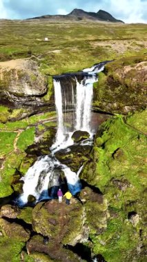 İzlanda 'nın canlı manzarasında yuva yapmış nefes kesici bir Selvallafoss şelalesi keşfedin..