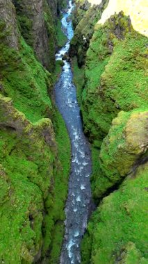 Mulagljufur Kanyonu 'nun sarp, yosun kaplı uçurumları ve İzlanda' nın doğal harikalarının kalbinden akan dolambaçlı bir nehri ile büyüleyici manzaralarını deneyin. Doğa aşıkları için gerçek bir mücevher..