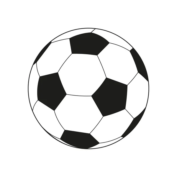 Symbol Ikony Fotbalového Fotbalu — Stockový vektor