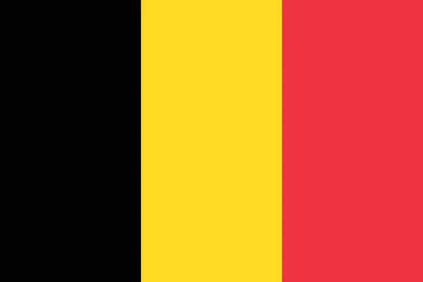 Fondo Nacional Oficial Bandera Bélgica — Vector de stock