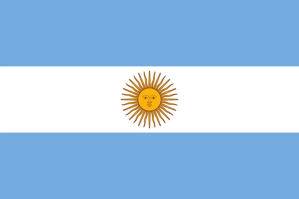 Latar Belakang Bendera Nasional Argentina Resmi - Stok Vektor
