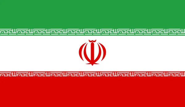Fondo Nazionale Ufficiale Della Bandiera Iraniana — Vettoriale Stock