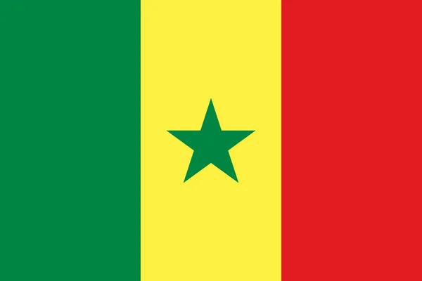 Εθνική Σημαία Της Σενεγάλης — Διανυσματικό Αρχείο