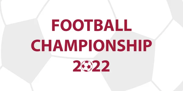 Футбольний Чемпіонат 2022 Року — стоковий вектор
