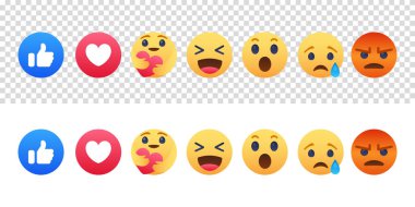 Vinnitsa, Ukrayna - 20 Aralık 2022: Facebook emoji gülümseme ikonu . 