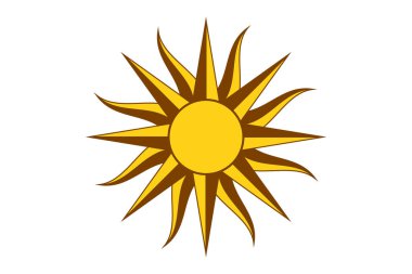 Güneş simgesi basit tasarım