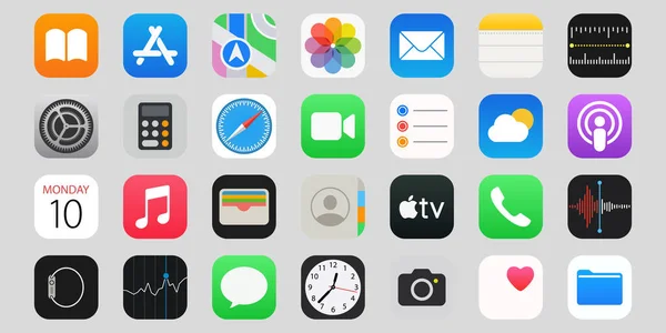 Vinnitsa, Ukrayna - 19 Aralık 2022: Apple IOS arayüz programları simgesi. 