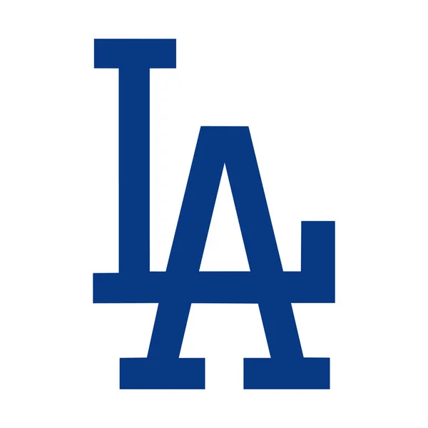 Vinnitsa, Ukrayna - 21 Aralık 2022: MLB Los Angeles Dodgers spor takımı logosu. 