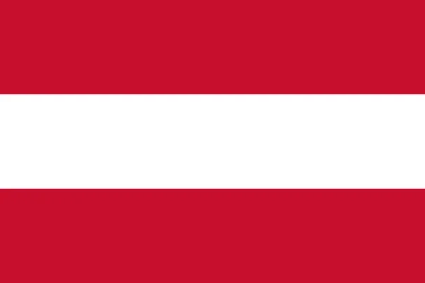 Officiële Nationale Vlag Oostenrijk Achtergrond — Stockvector