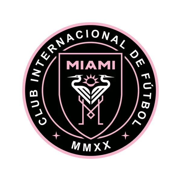 Vinnitsa Ukrajina Ledna 2023 Americký Fotbal Inter Miami Tým Logo — Stockový vektor