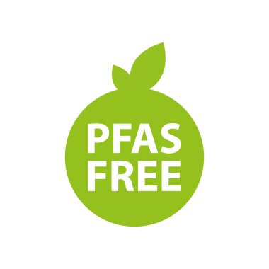 Pfas serbest etiket simgesi simgesi