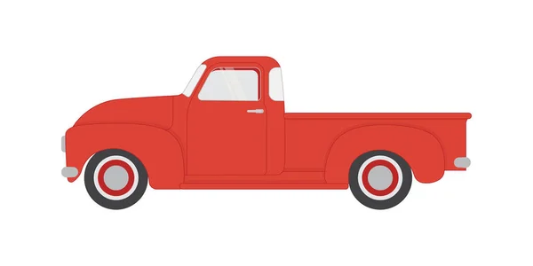 stock vector Retro pick up car icon