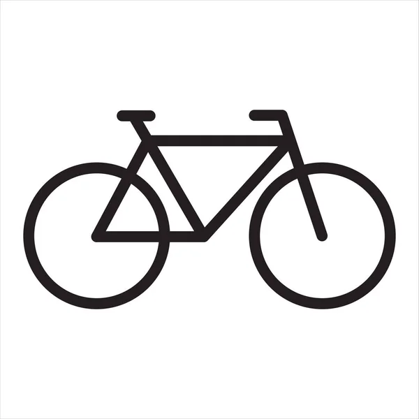 Bicicleta Icono Línea Estilo Diseño Simple — Archivo Imágenes Vectoriales
