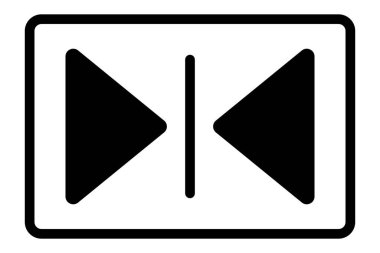 Ok asansörü simgesi basit tasarım