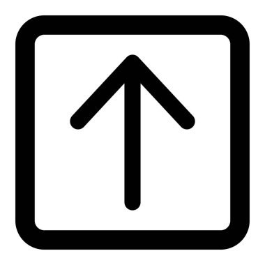 Çerçevede ok düğmesi simgesi