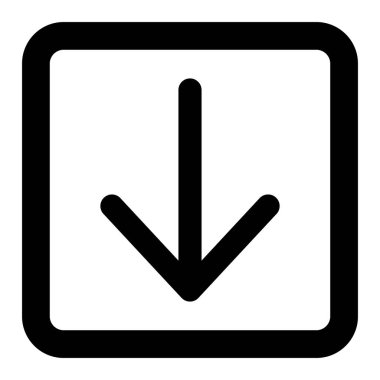 Çerçevedeki simge düğmesini okla aşağı indir