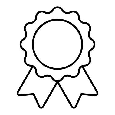 Kurdeleli rozet, rozet, madalya, kalite, kazanan ikon