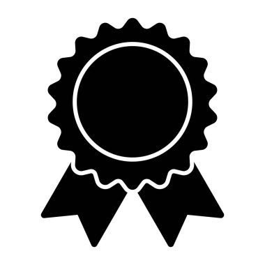 Kurdeleli rozet, rozet, madalya, kalite, kazanan ikon