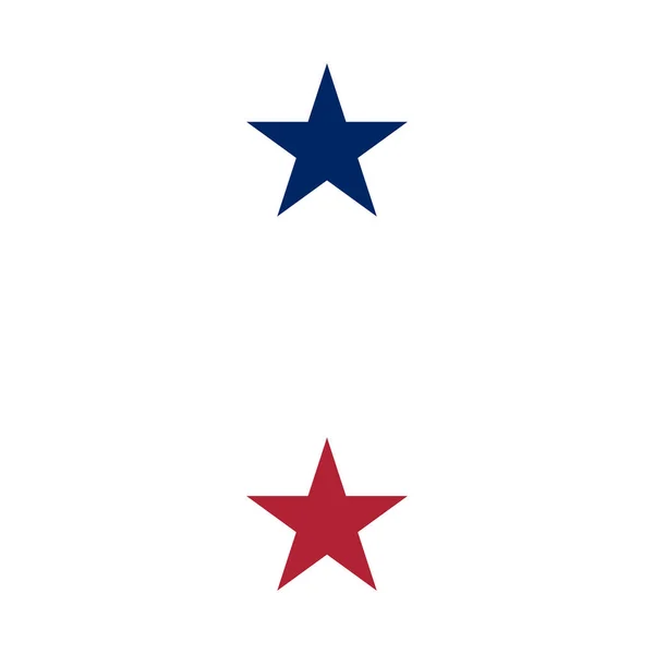 Stjärnor Röda Vita Och Röda Usa Nationella Flaggstjärnor — Stock vektor