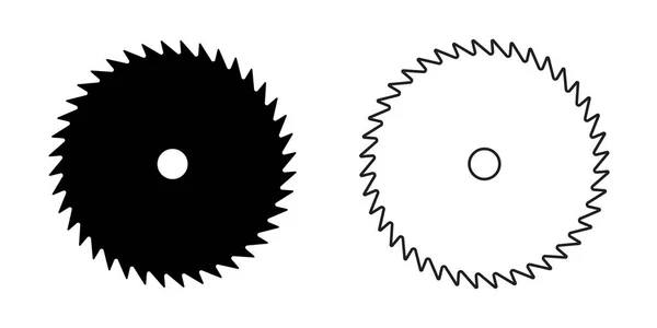Символ Циркулярної Пилки Силует — стоковий вектор