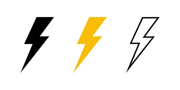 Flash Icon Set Simple Design — ストックベクタ