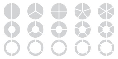 Pasta grafiği infografik diyagramı ayarla