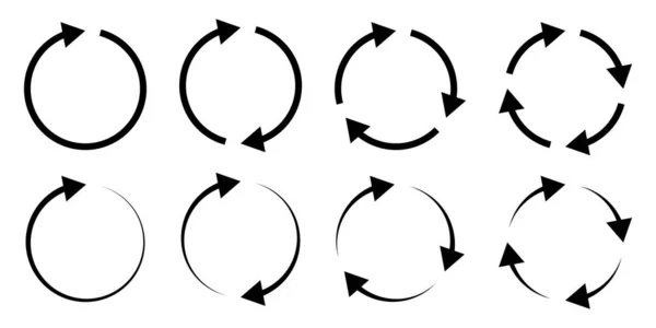 圆形箭头集合 重新加载图标 — 图库矢量图片