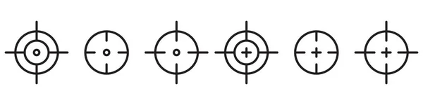 Набір Піктограм Лінії Призначення Простий Дизайн — стоковий вектор