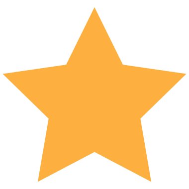 Yıldız simgesi işareti basit tasarım