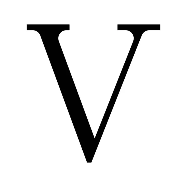 Romerska Siffror Nummer Ikon Symbol — Stock vektor