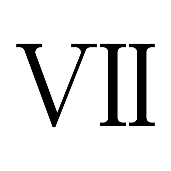 Numero Romano Simbolo Dell Icona — Vettoriale Stock