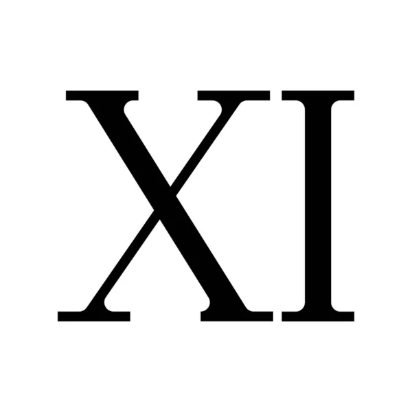 Římský Znak Číslice — Stockový vektor