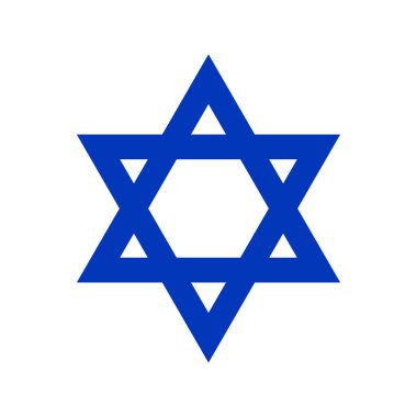 Israel national flag david star clipart