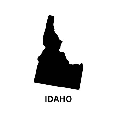 Idaho durum haritası siluet simgesi