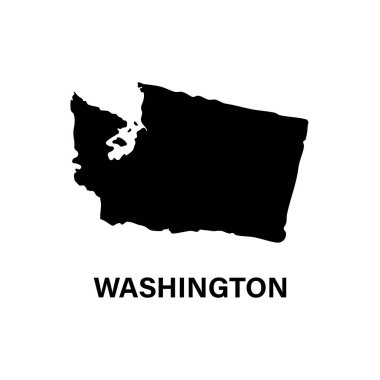 Washington Eyaleti siluet haritası simgesi